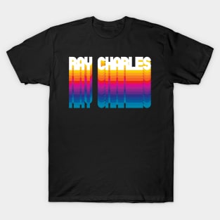 Retro Ray Proud Name Personalized Gift Rainbow Style T-Shirt